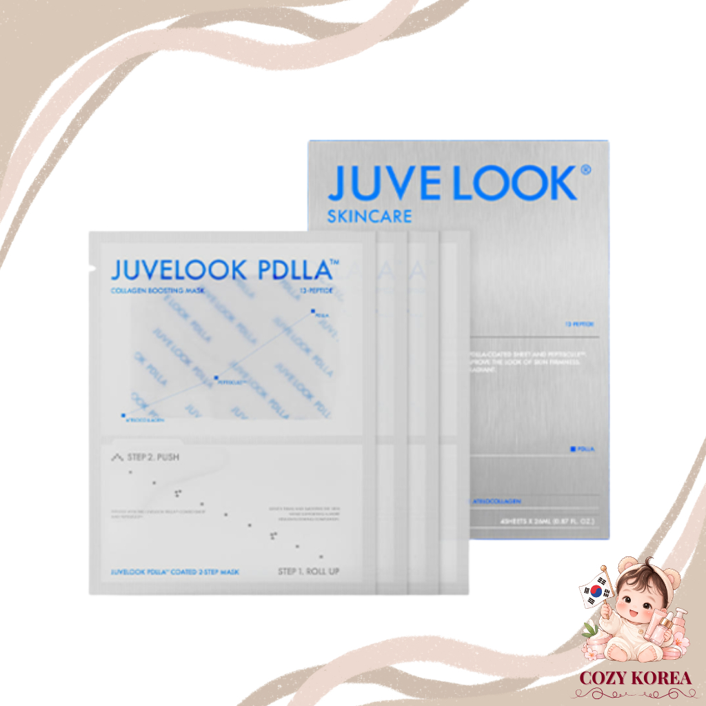 [juvelook] PDLLA Collagen Boosting Mask ชุด 4 ชิ้น / มาส์กหน้าเกาหลี / Collagen Boosting / ของแท้ 10
