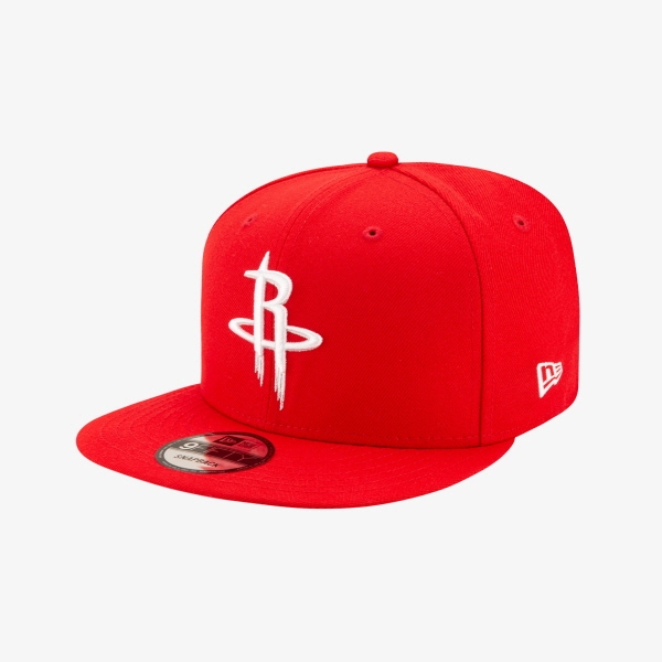 New Era NBA Houston Rockets Basic Snapback ประตูหน้าสีแดง