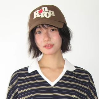 [RONRON] Heart Rr Symbol Stitch Ball Cap / 3colors