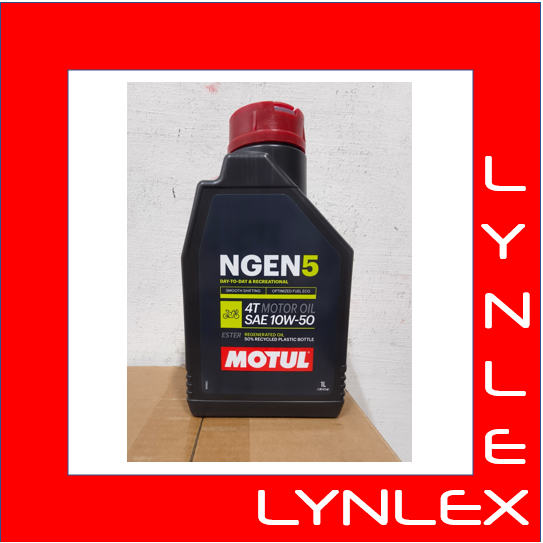 MOTUL NGEN 5 10W-50 4T 1LITRE อย่างจริง 5100 10W-50 4T 100% LYNLEX