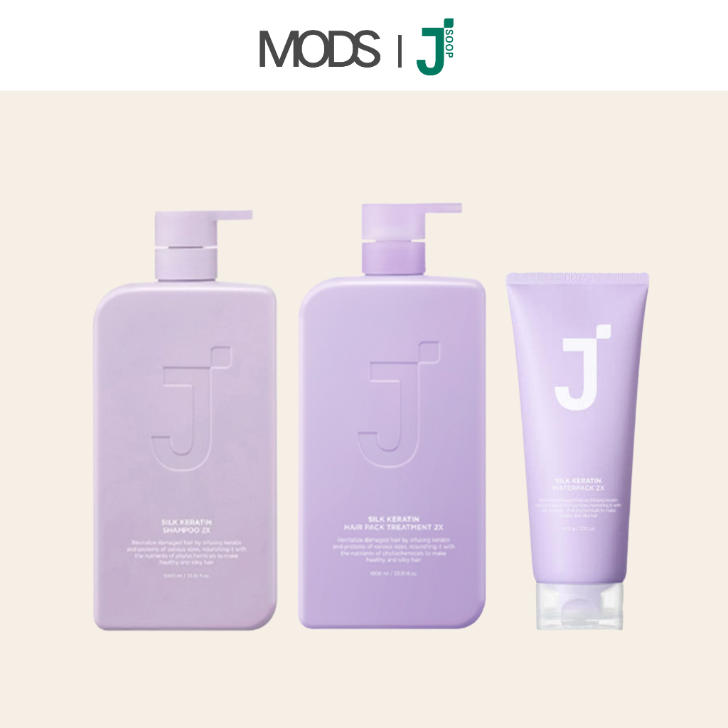 [JSOOP] Silk Keratin Shampoo, Treatment, Waterpack