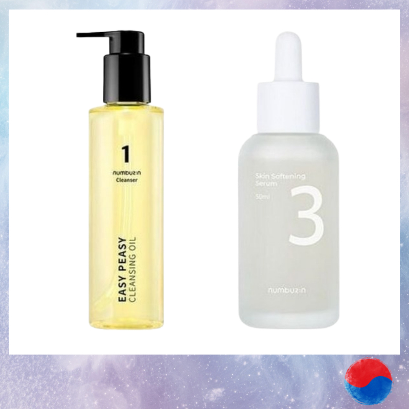 [Numbuzin] Pore Clearing & Glowing Skin SET (No.1 Cleansing Oil + No.3 Serum)