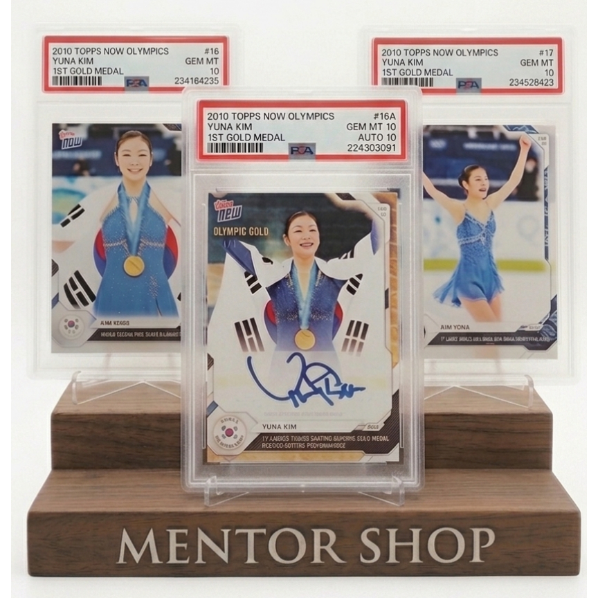 [ร้านเมนเตอร์] ✨ Kim Yuna KIM YUNA TOPPSS NOW AUTO Custom Trading CardOlympic Gold Medal Premium Col
