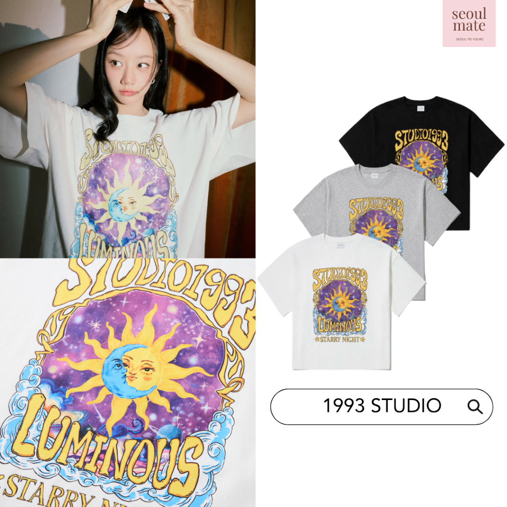 [จากเกาหลี ] STUDIO 1993 Tarot Graphic Overfit Shirt