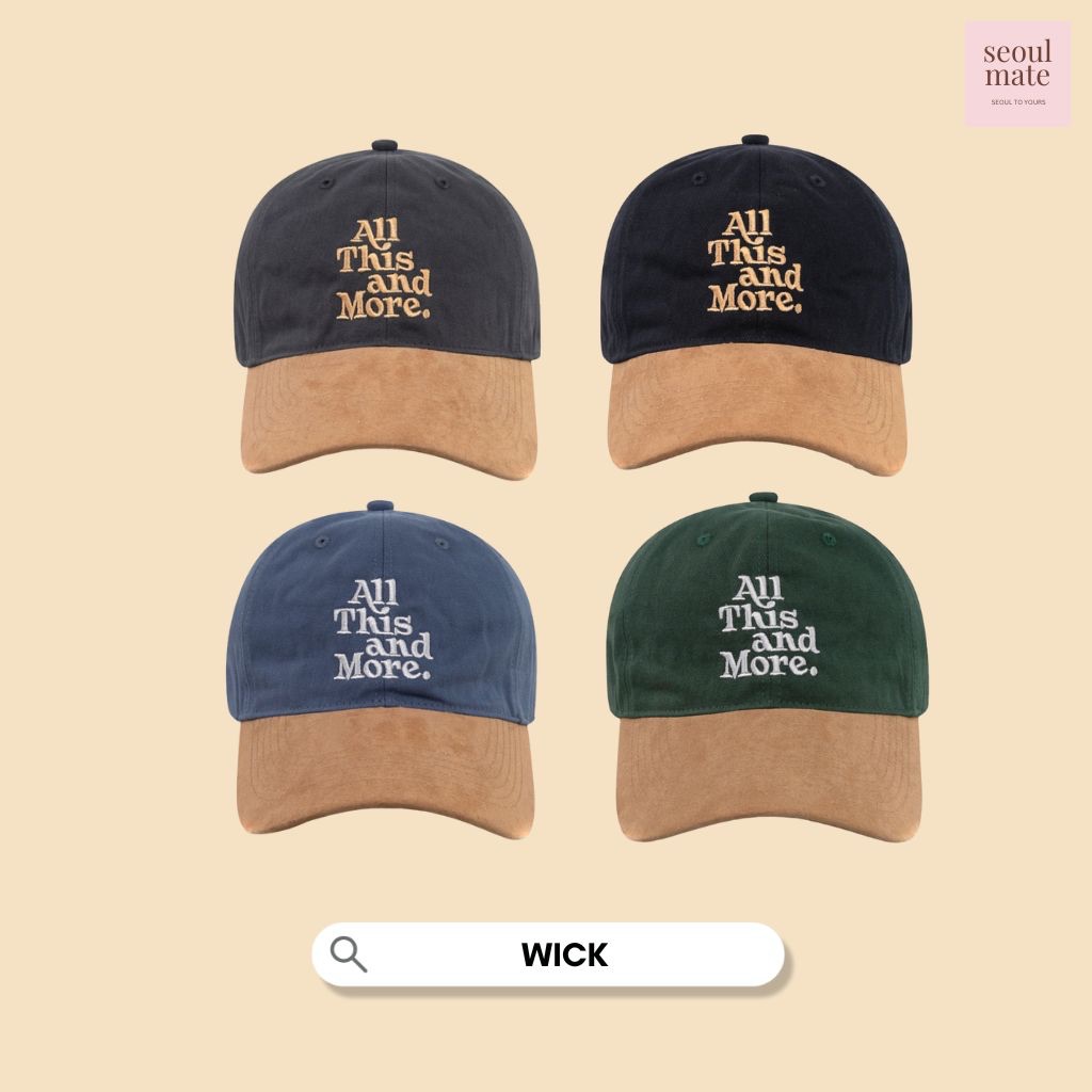 [จากเกาหลี ] WICK All This and More Statement Two-Toned Cap