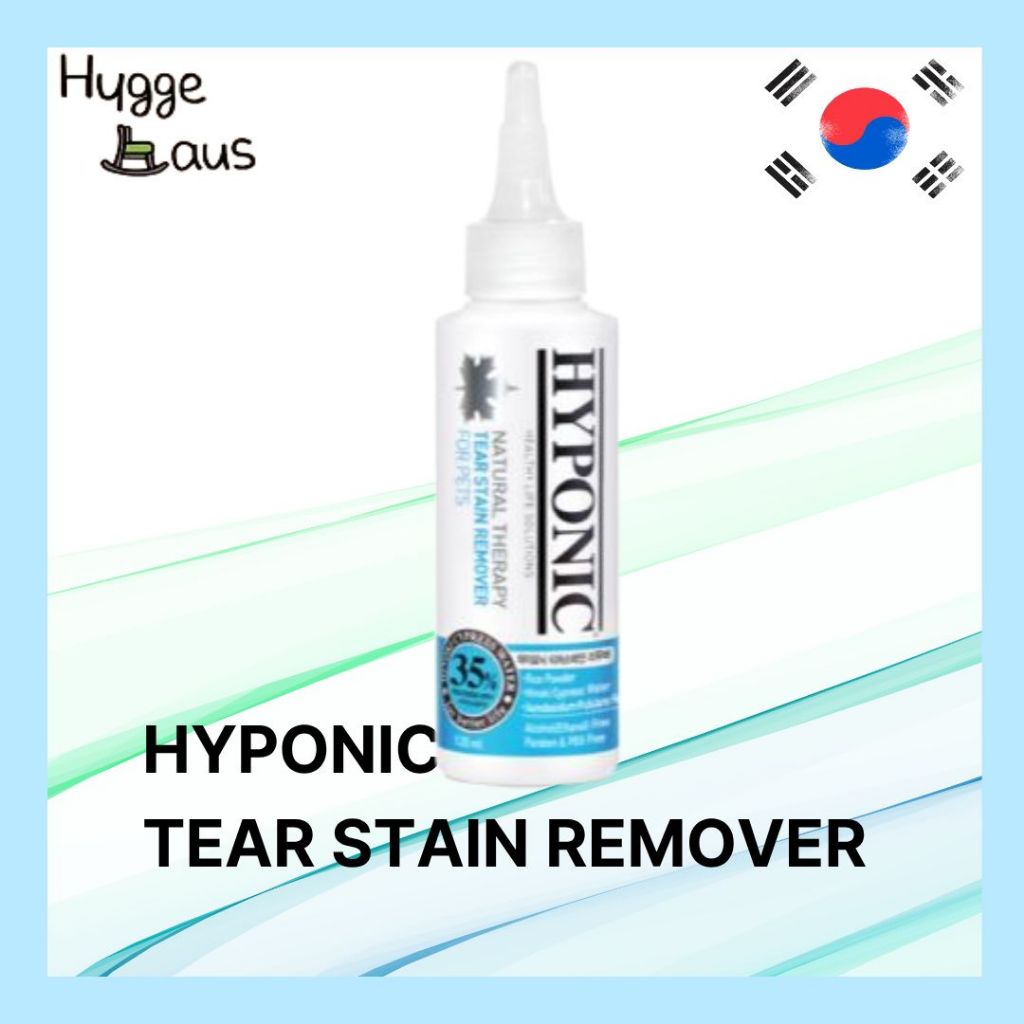 【HYPONIC】Tear Stain Remover For Dogs Cats 120ml น้ำยาเช็ดคราบน้ำตาสัตว์เลี้ยง