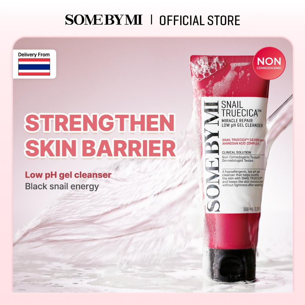 SOME BY MI Snail Truecica Miracle Repair Low Ph Gel Cleanser [100ml], เจลล้างหน้าสูตรอ่อนโยน pH สมดุล