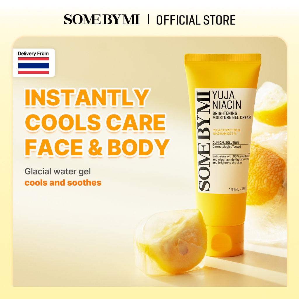 SOME BY MI Yuja Niacin Brightening Moisture Gel Cream [100ml], การดูแลปัญหารอยสิว, เจลเพิ่มความชุ่มชื้นเพื่อผิวกระจ่างใส