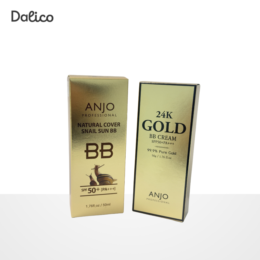 ANJO BB Cream SPF50+ PA+++ – 24K Gold / Snail Natural Cover Sun BB