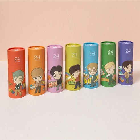 [K-STYLE] Monami TinyTAN 153 Neo Character Ballpoint Pen สีดํา 0.7mm