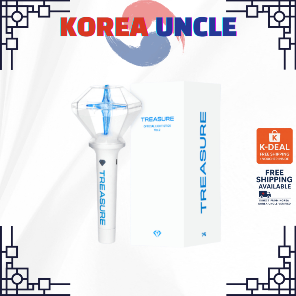 TREASURE Official Light Stick Ver.2 YG Authentic K-POP Concert Lightstick Bluetooth Support TREASURE