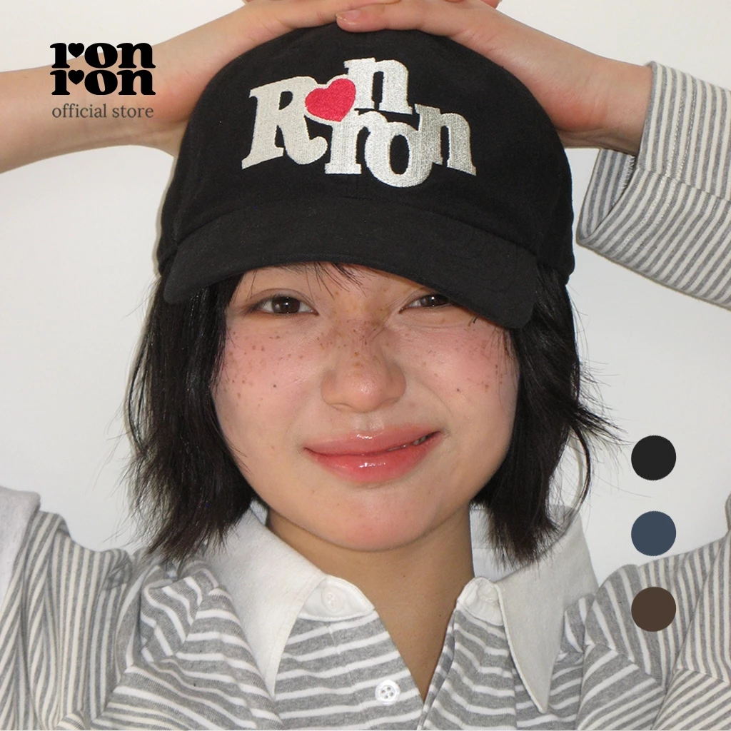 [RONRON] Heart Rr Symbol Stitch Ball Cap / 3colors