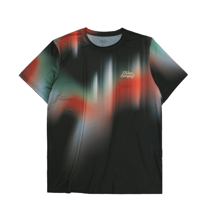 [SLOW SUNDAY] ONYX FIRE Running T-Shirt - Quick Dry Lightweight AIR PACE Fabric Performance Sportswear K-Fashion Athletic