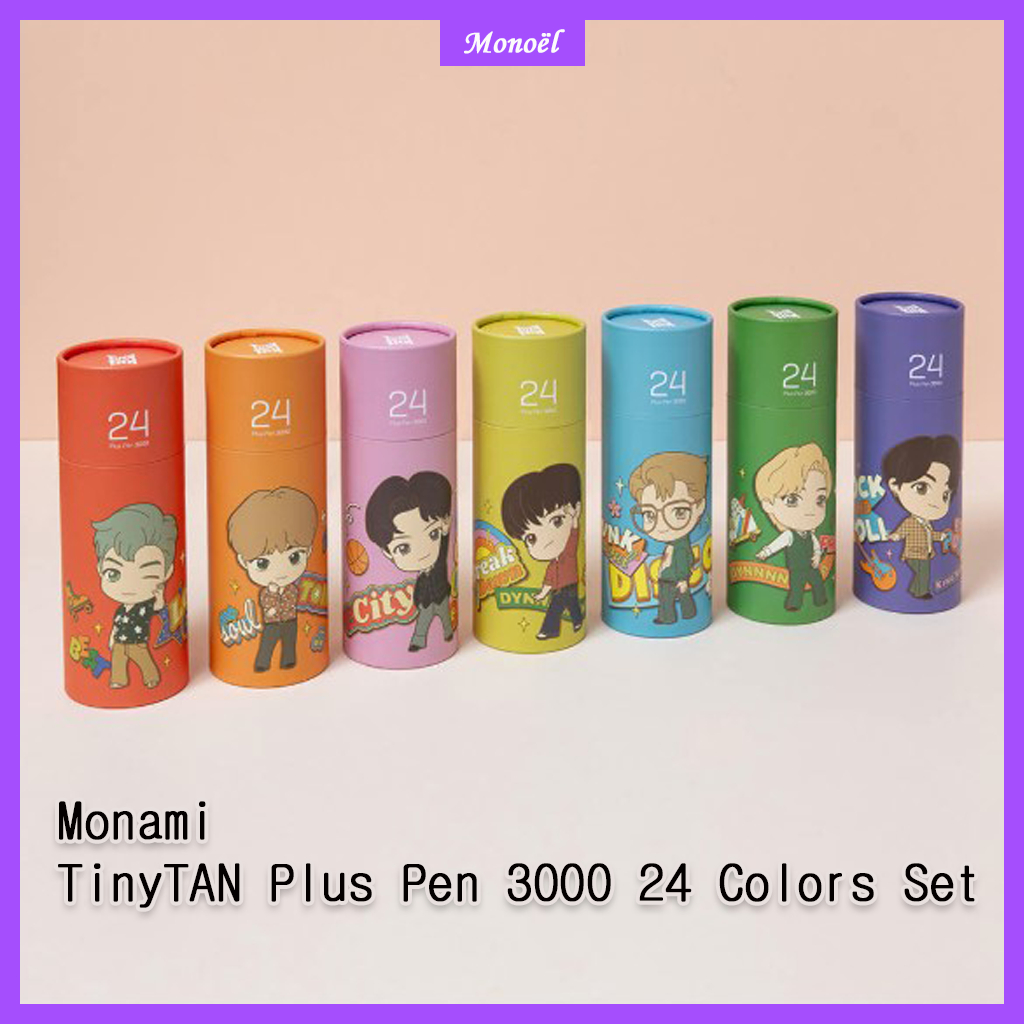 Monami TinyTAN Plus Pen 3000 24 สี Set [monami]