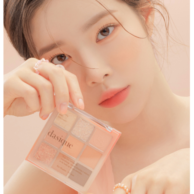 Dasique Eyeshadow Palette 14 Peach Squeeze | พีชคอรัลอารมณ์·เนื้อเจลลี่กลิตเตอร์ | เดลี่ อาย เมคอัพ