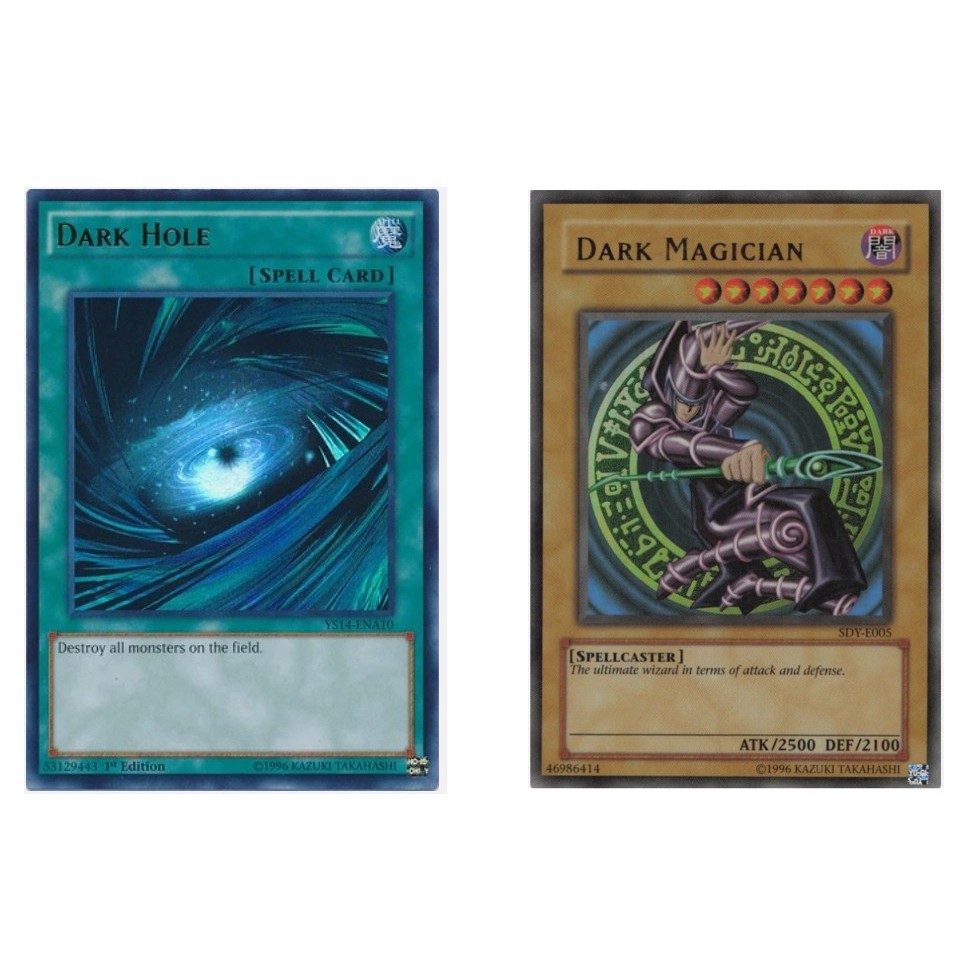 การ์ด Yugioh ภาษาอังกฤษ Dark Hole YS14-ENA10 UR/Dark Magician SDY-E005 UR