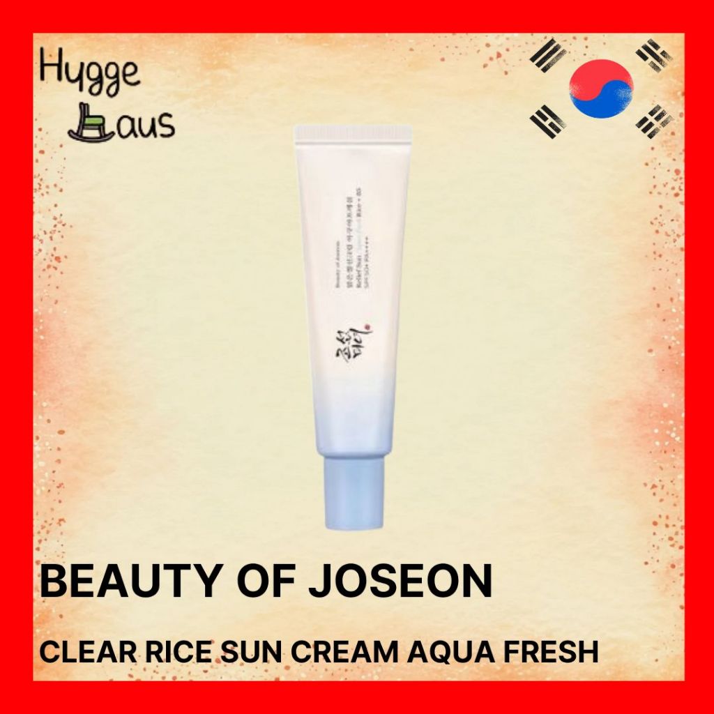 【Beauty of joseon】 ครีมกันแดด Joseon Clear Rice Sun Cream Aqua Fresh SPF50+ PA++++ – 50 มล. / เบสแต่