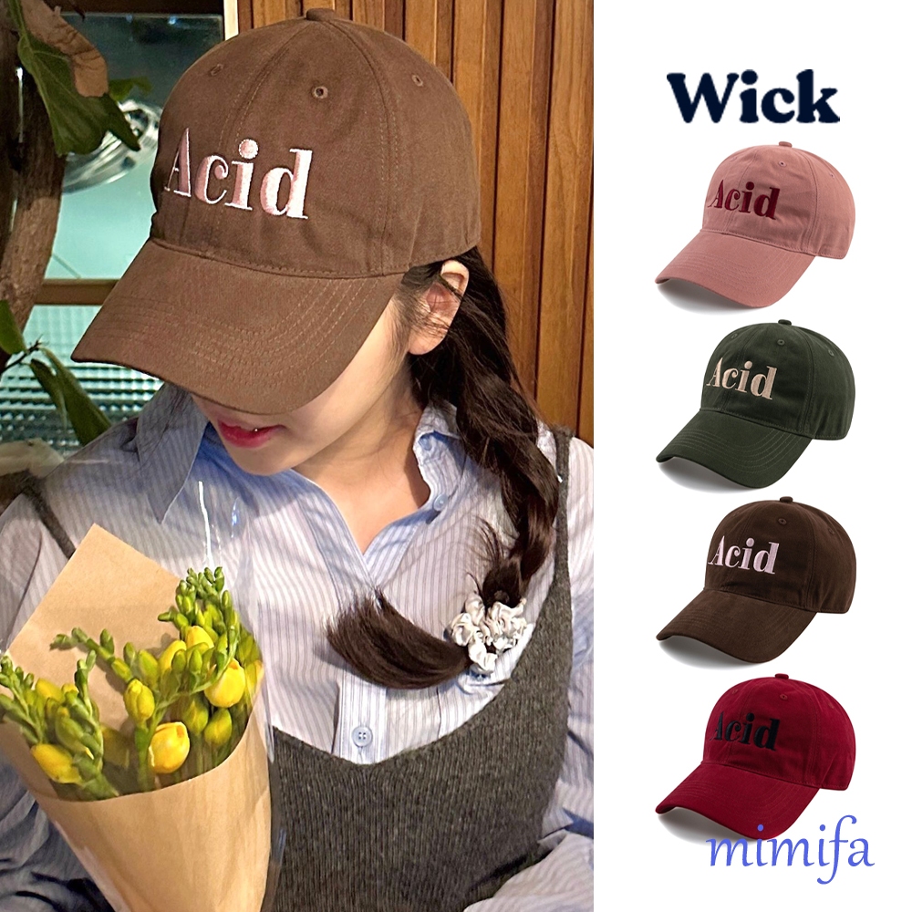 [WICK] ACID Cotton Peach Ball Cap