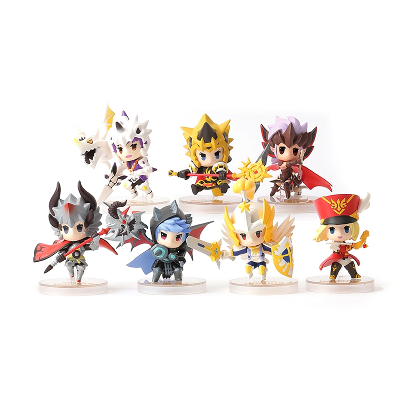 Seven Knights SD สุ่มรูปกล่องตาบอด 5 ซม. มินิฟิกเกอร์ K-Game Collectible