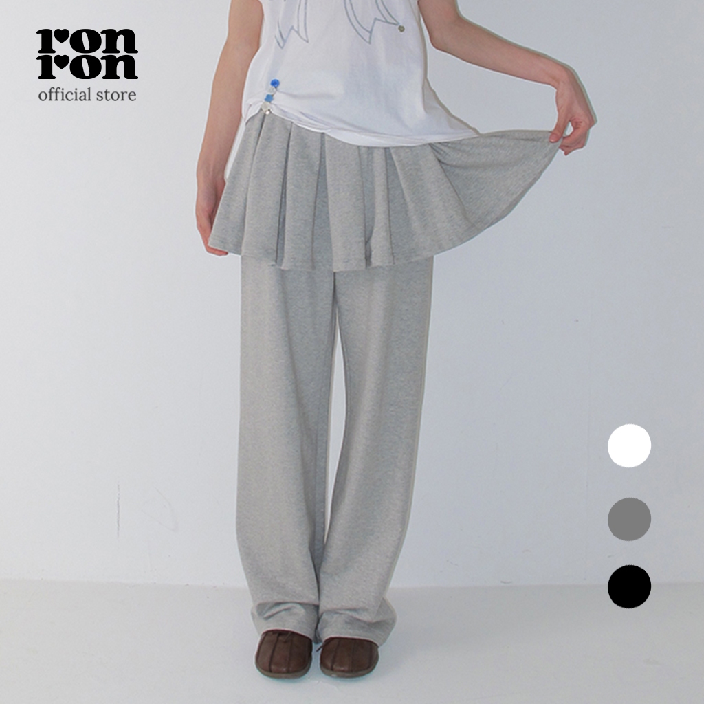 [RONRON] Peplum Ruffle Pantskirt / 3colors