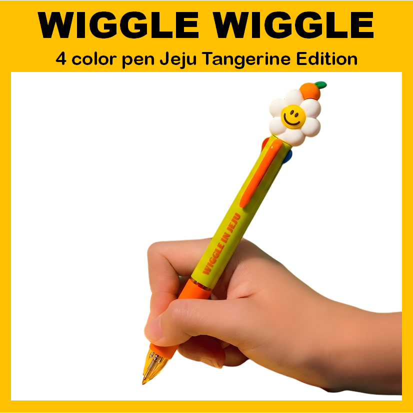 [WIGGLE WIGGLE] ปากกา 4 สี Jeju Tangerine Edition
