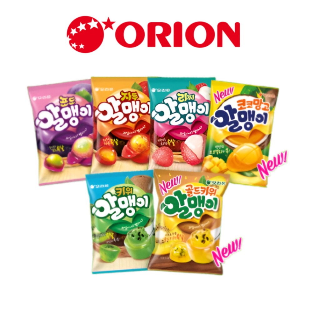 [ORION] MYGUMMY Fruit Jelly – Mango /Grape / Plum / Lychee / Kiwi / Gold kiwi – Korean Gummy Jelly S