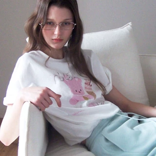 ROLAROLA RORABBIT FRIENDS T-SHIRT misonara ของแท้ 100%