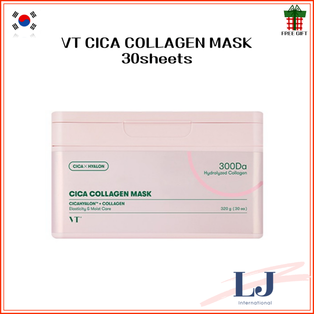 VT CICA COLLAGEN MASK 30 แผ่นสําหรับผิวหน้า