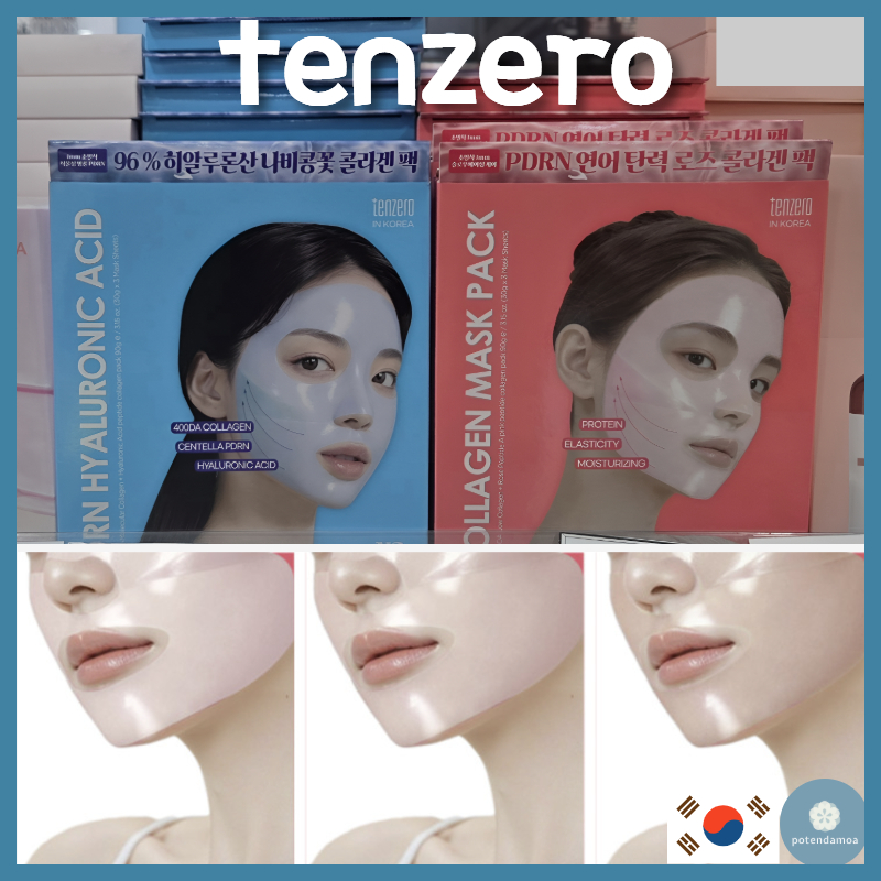 [TENZERO] Collagen Mask Pack (30g  3 ชิ้น)/PDRN Hyaluronic Acid