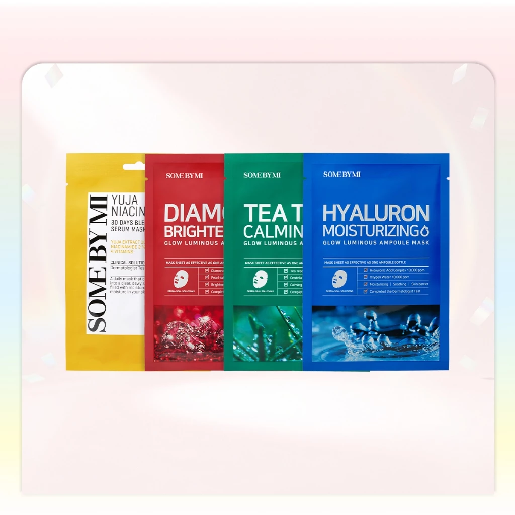 Some BY MI Mask Sheet Set [25g*10ea], ความกระจ่างใส, ปลอบประโลมผิว, ให้ความชุ่มชื้น