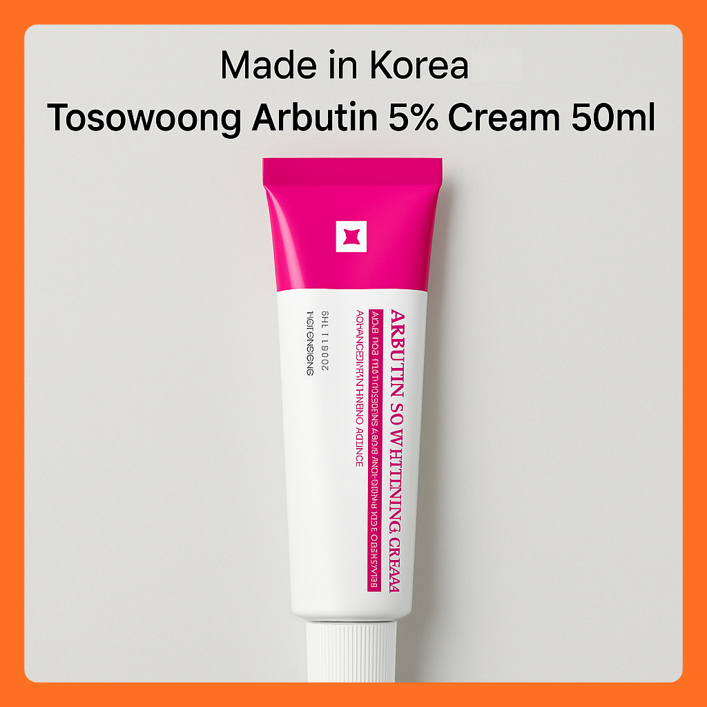 [ผลิตในเกาหลี] Tosowoong Arbutin 5% Cream 50ml / Daily Brightening & Moisturizing Care