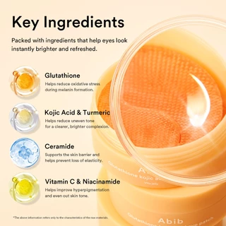 Abib Glutathione Kojic Acid Eye Patch Vita Jelly (60pcs)
