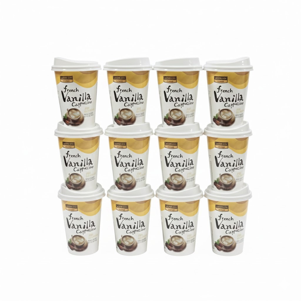 [12ถ้วย] Golden Life French Vanilla Cappuccino Mix 23g รสชาติอร่อยของเกาหลี easy cub cafe