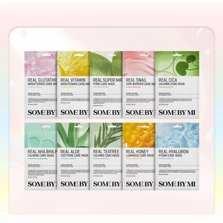 SOME BY MI Real Mask [20g*10ea], แผ่นมาสก์เอสเซนส์, ผ่านการรับรองวีแกน
