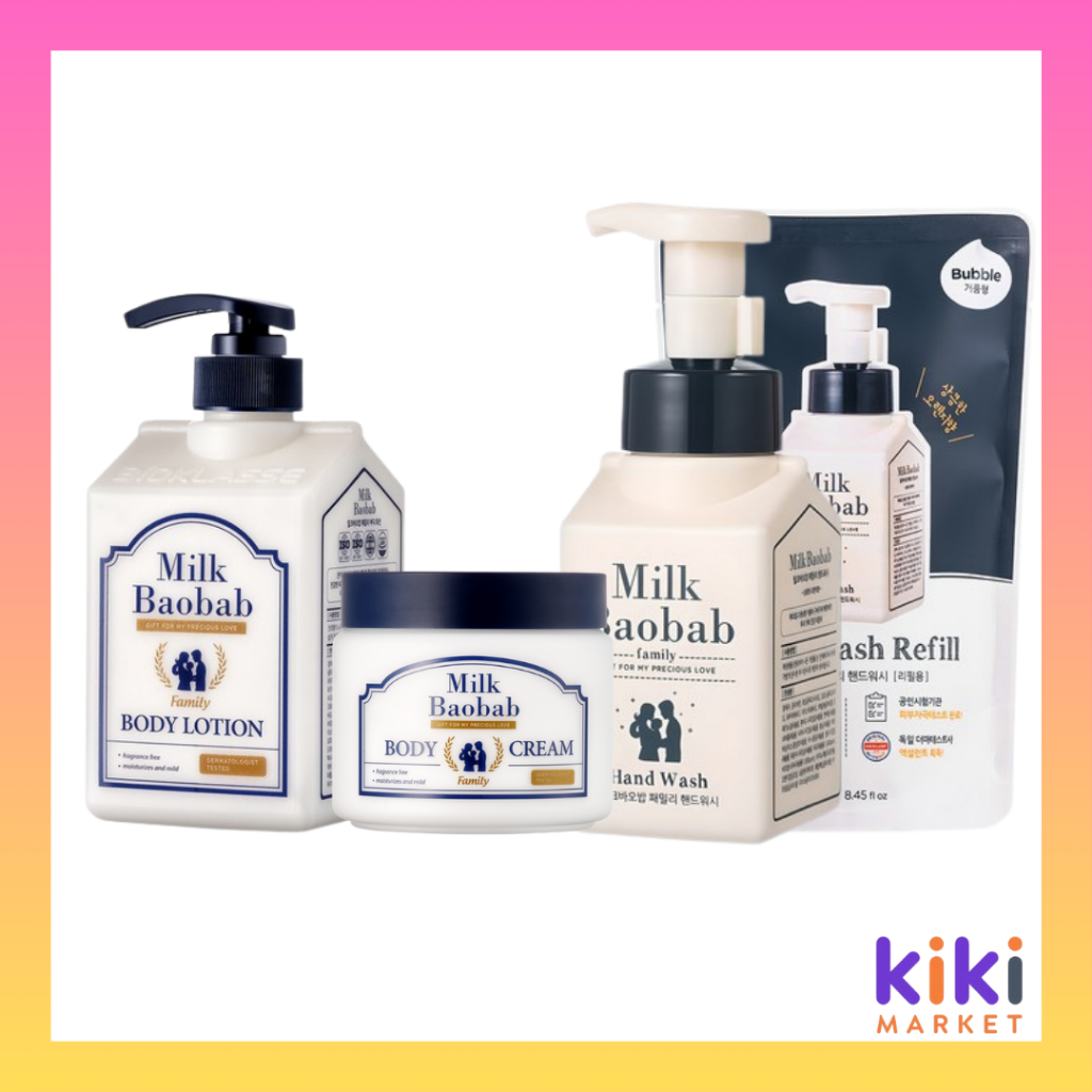 [Milk Baobab] Family Line – Unscented Body Lotion / Body Cream / Hand Wash / Hand Wash Refill;