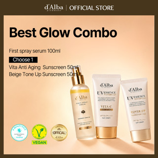[d'Alba] Best Glow Combo, White Truffle First Spray Serum 100ml and Waterfull Suncreeen Series (Vita Capsule & Cover Up) 50ml