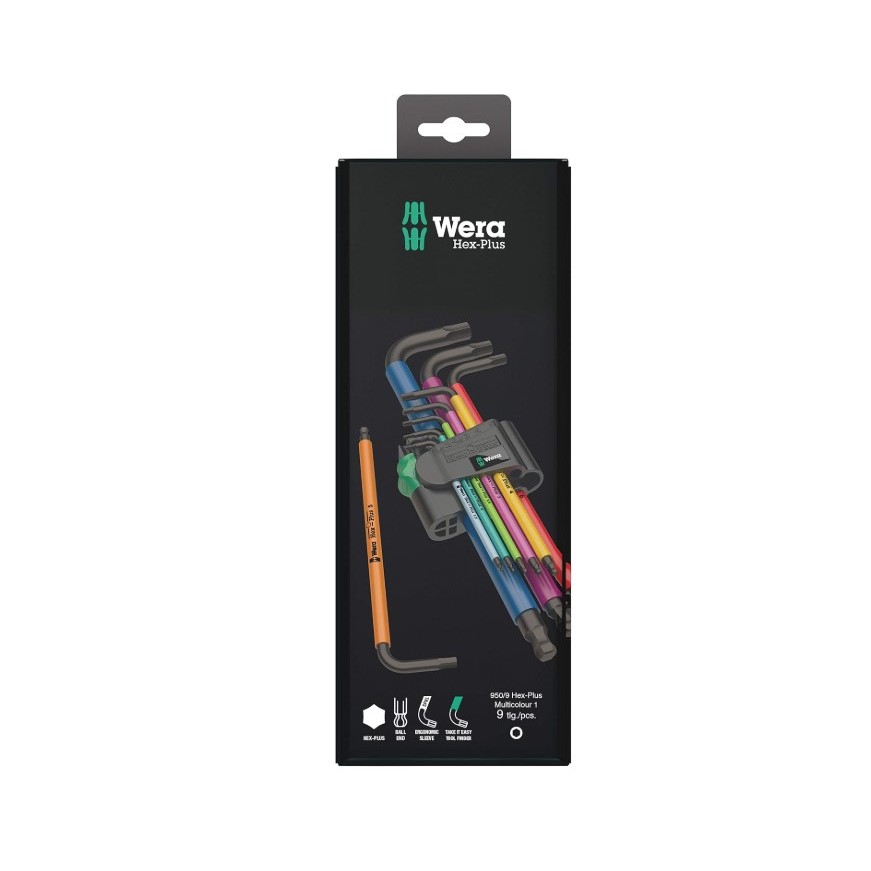 ประแจหกเหลี่ยม 950/9 Hex-Plus Multicolour 1 Code Nr.:05073593001 Wera