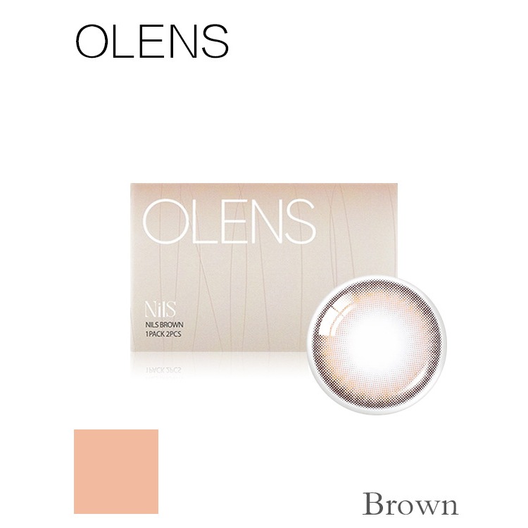 OLENS NILS BROWN คอนแทคเลนส์ 2P 1 เดือน