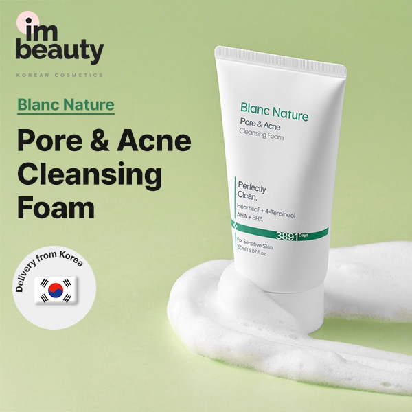 [Blanc Nature] Pore & Acne Cleanser Foam 150ml