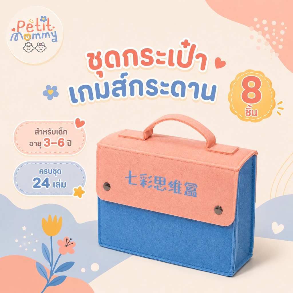 พร้อมส่ง ของเล่นเสริมพัฒนาการเด็ก 3-6 ปี Wise Puzzle IQ House แบบฝึกหัดฝึกคิด ฝึกตรรกะและไอคิว
