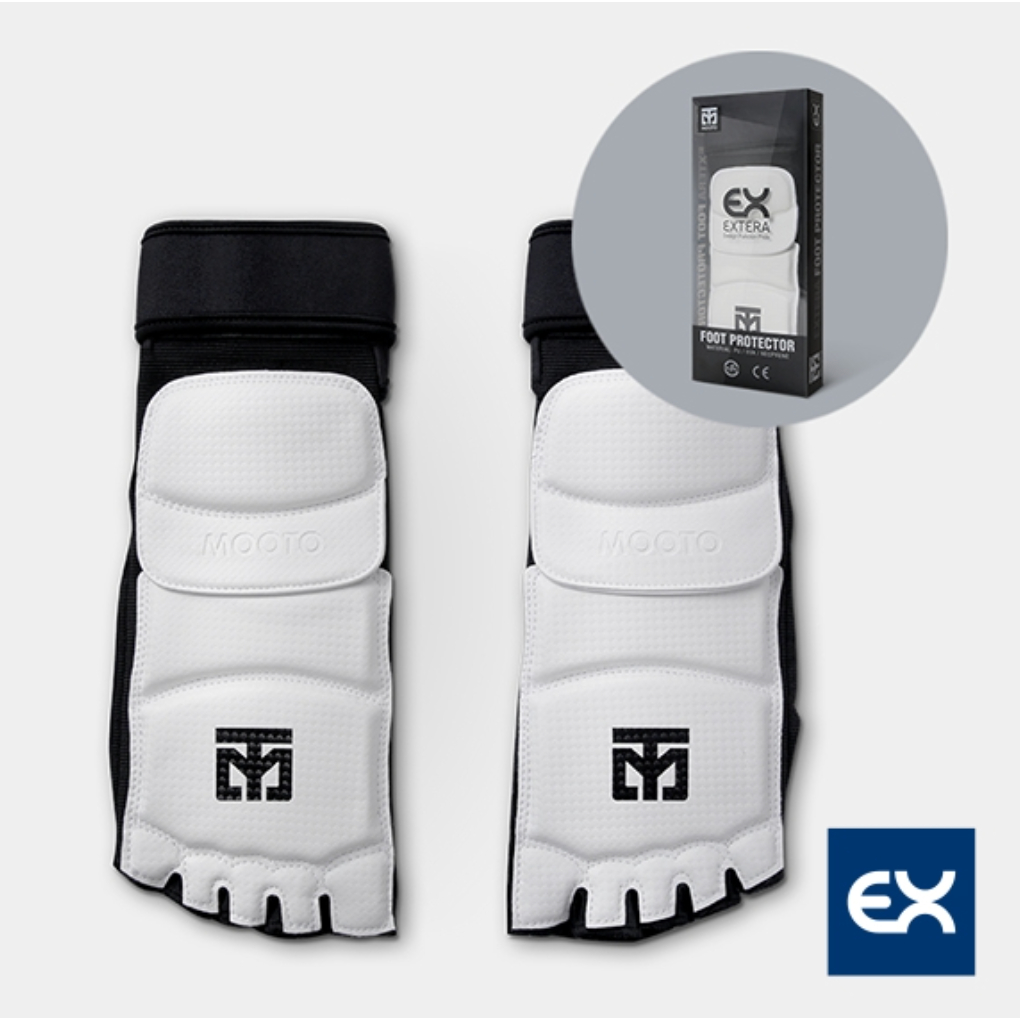 [Mooto] ศิลปะการต่อสู้ / เทควันโด – อุปกรณ์เสริม อุปกรณ์ป้องกัน (การ์ด) Extera 2 Foot Protector - White