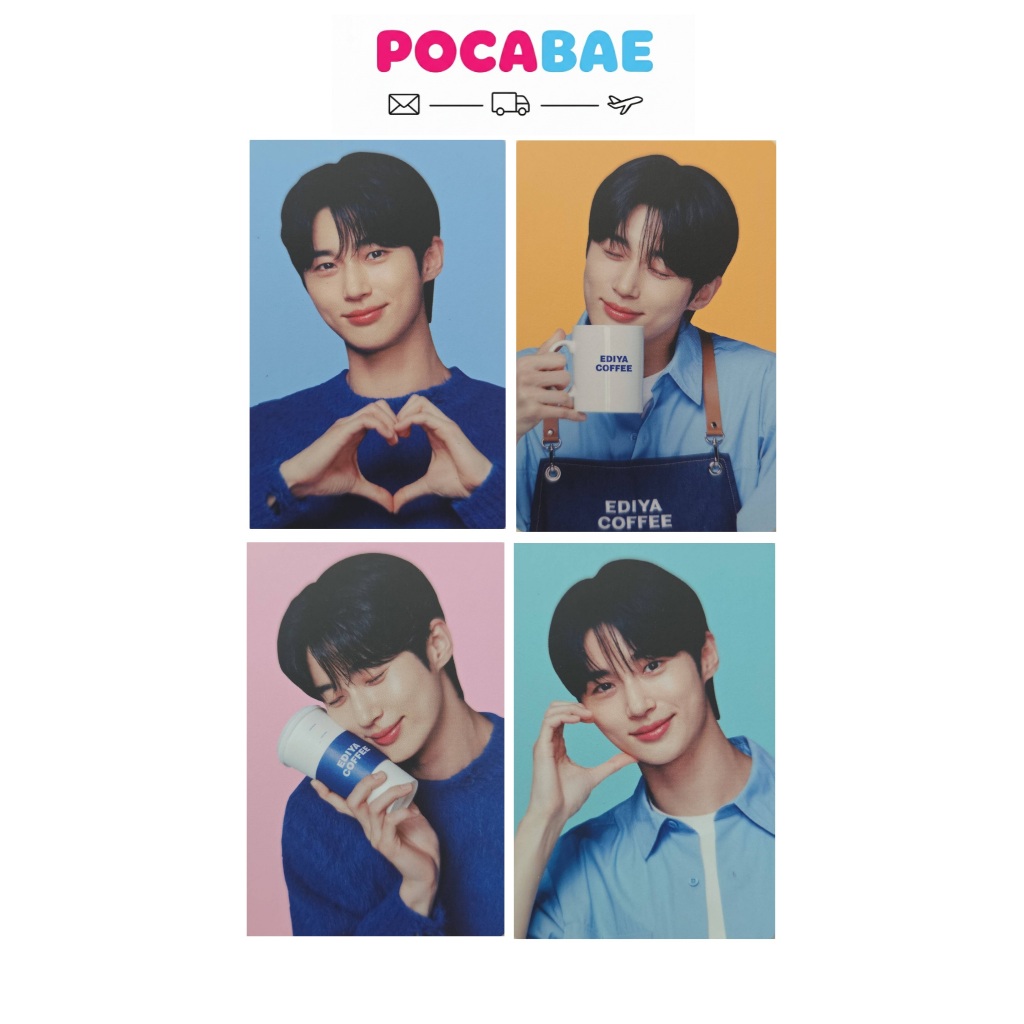 ชุดโฟโต้การ์ดกาแฟ Byeon Wooseok EDIYA