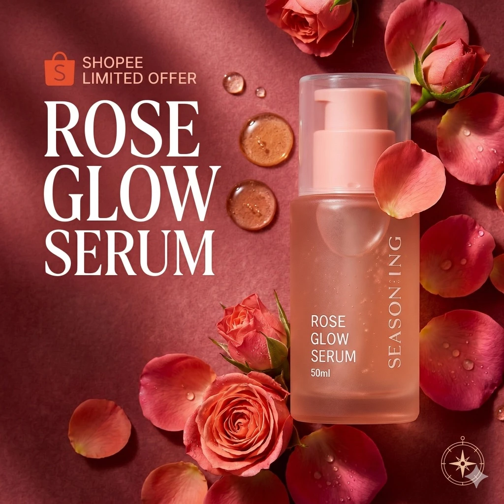 SEASON:ING Rose Serum 50ml เซรั่มกุหลาบ Niacinamide Adenosine