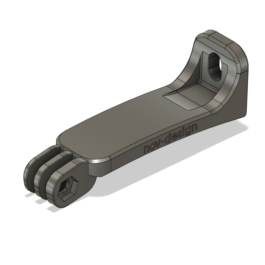 nov Light Mount (70mm length) for D10 - adjusted design - use without mudguard (GoPro mount type)