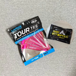 Tour Tee Large Neon Pink 🎉 แถมฟรีทิชชูเปียกทำความสะอาดรองเท้า 🎉 ทีตั้งลูกกอล์ฟ 1 แพค มี 5 ชิ้น