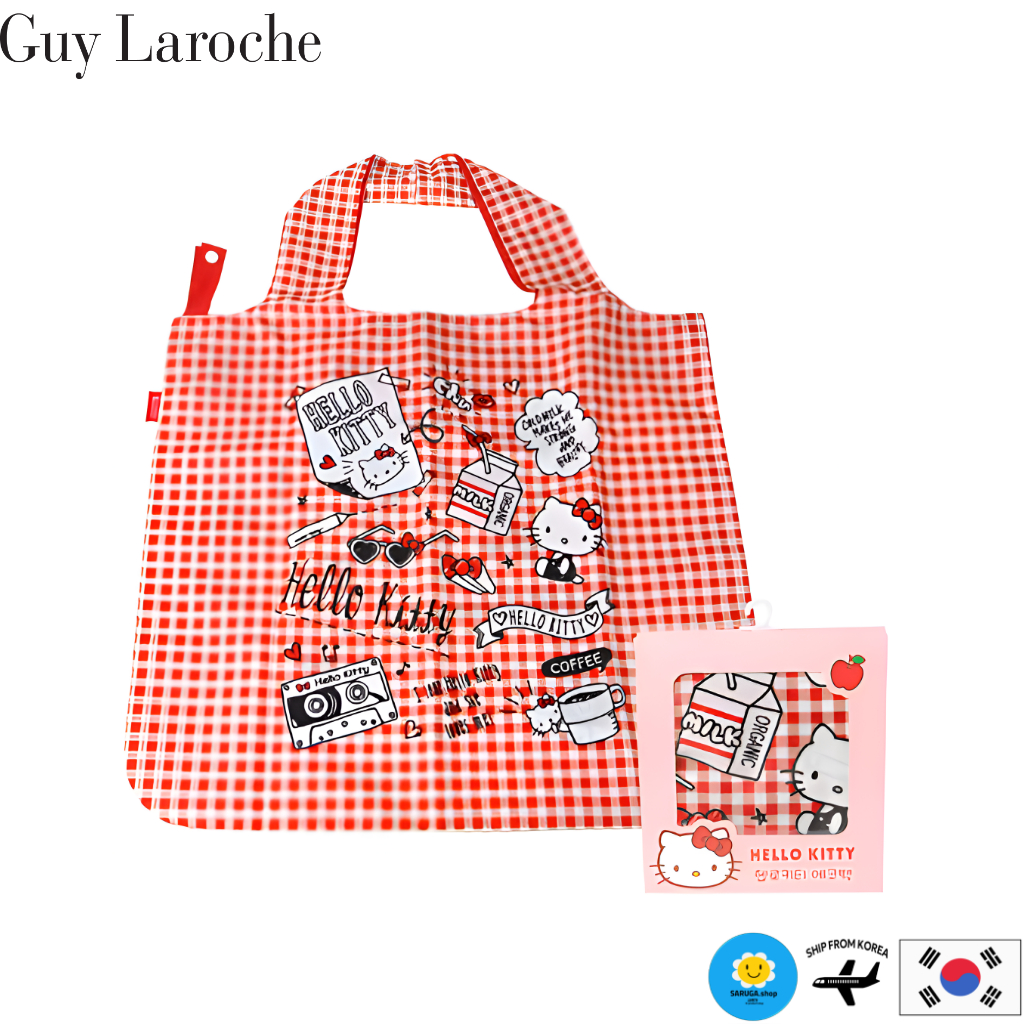 [Guy Laroche] Hello Kitty Vintage Check Eco Bag