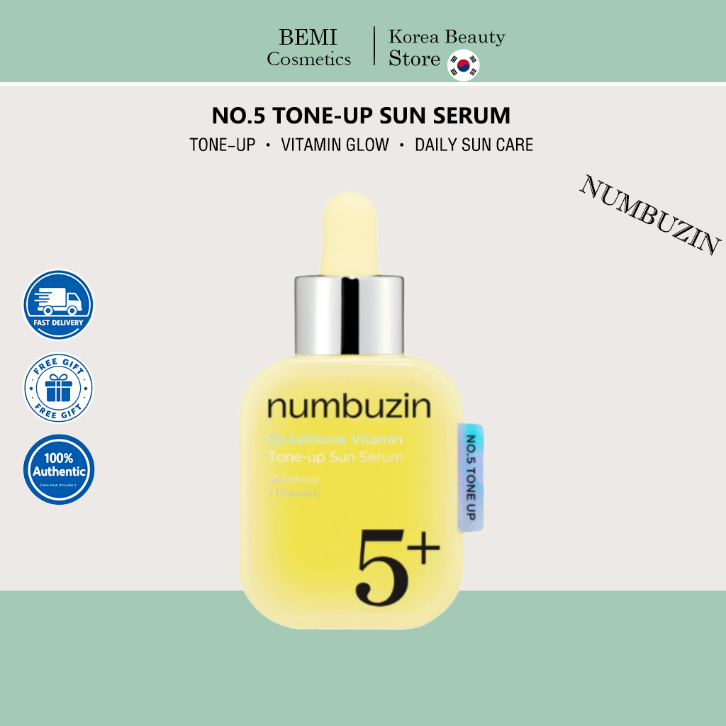 [NUMBUZIN] No.5+ Vitamin Tone Up Sun Serum SPF50+ PA++++ 30ml