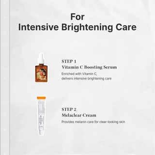Dr.Althea Brightening DUO | สําหรับจุดด่างดํา ผิวหมองคล้ํา | วิตามินซี Boosting Serum 30ml + Melaclear Cream 20ml