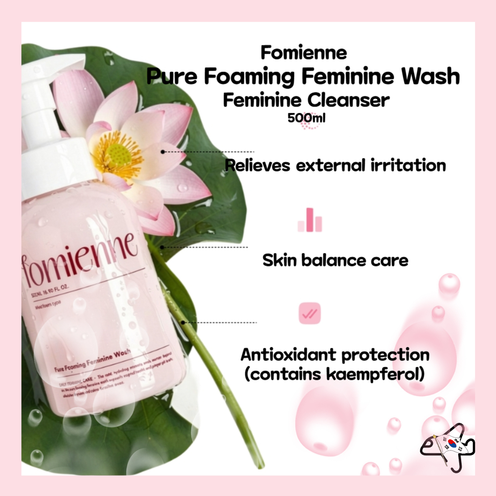 Fomienne Pure Foaming Feminine Wash Feminine Cleanser Mildly Acidic Feminine Wash สําหรับ Y-Zone