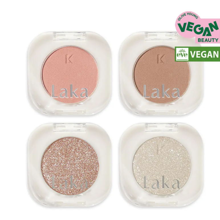 Olive Young LAKA Mono Eyeshadow Soft Matte Shimmer Glitter Daily Eye Makeup/นอกความงาม